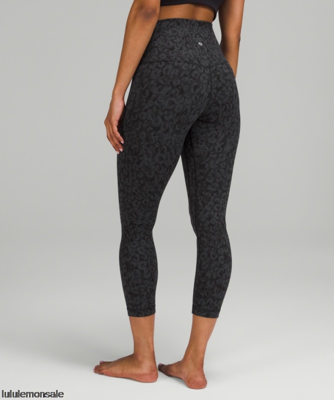 Lululemon Damen DELULU201 | Ausrichten Hochhausernte 23 Tiefe Kohle Multi
